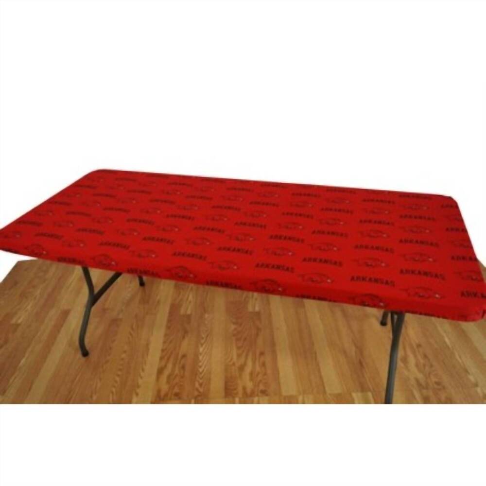NEW COLLEGE COVERS 6' table cover in university of arkansas razorbacks